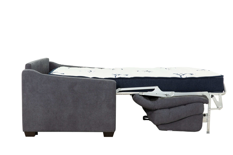 Stearns & Foster® Luca Dark Gery Queen Sleeper Sofa w/ Pocket Coil Mattress - Ornate Home