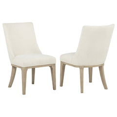 Lucaire Cream Arched Upholstered Dining Side Chair (Set Of 2) - Ornate Home