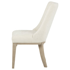 Lucaire Cream Arched Upholstered Dining Side Chair (Set Of 2) - Ornate Home