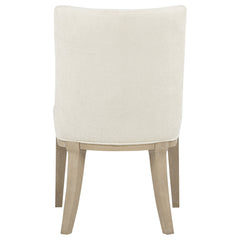 Lucaire Cream Arched Upholstered Dining Side Chair (Set Of 2) - Ornate Home