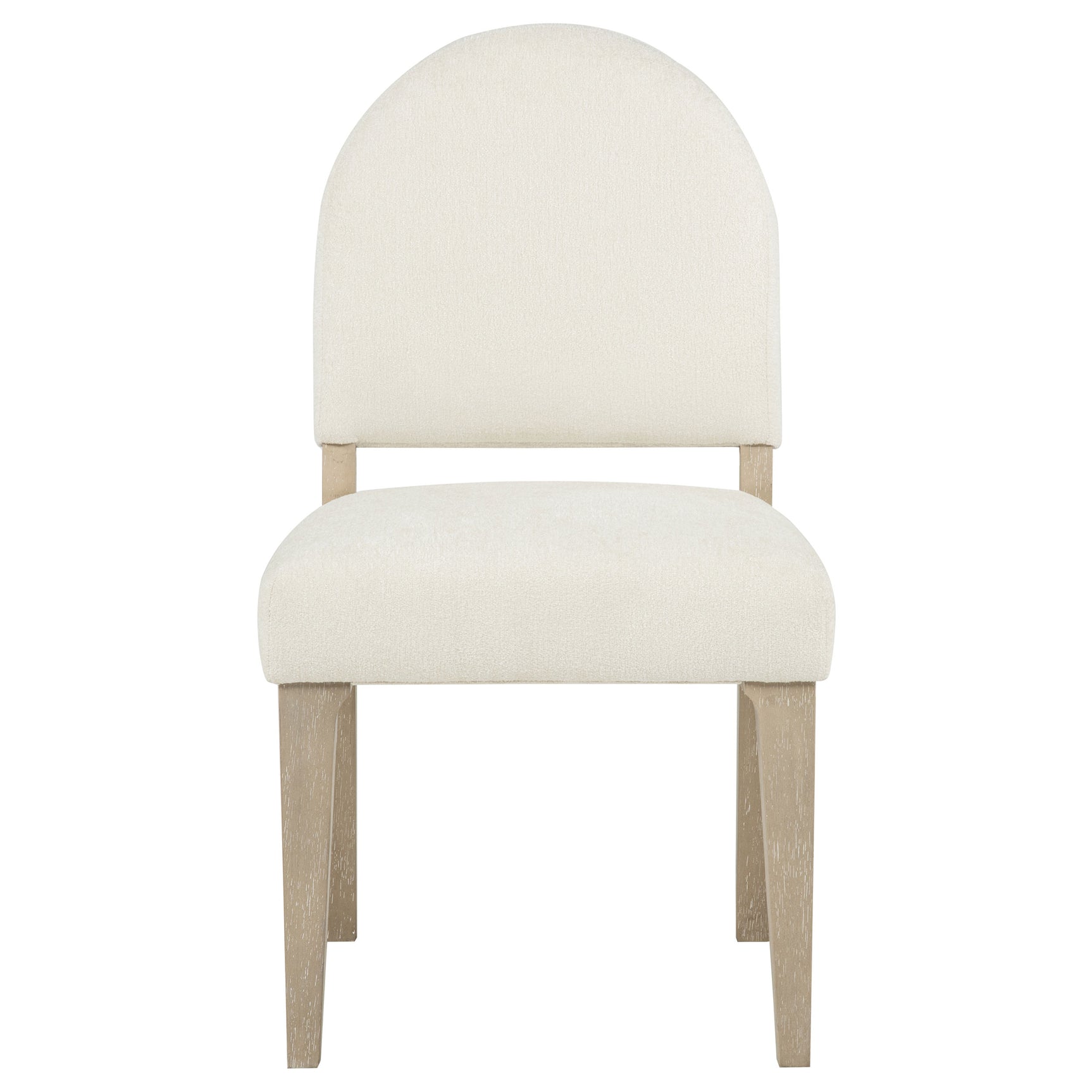 Lucaire Cream Curved High Back Upholstered Dining Chair (Set Of 2) - Ornate Home