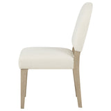 Lucaire Cream Curved High Back Upholstered Dining Chair (Set Of 2) - Ornate Home