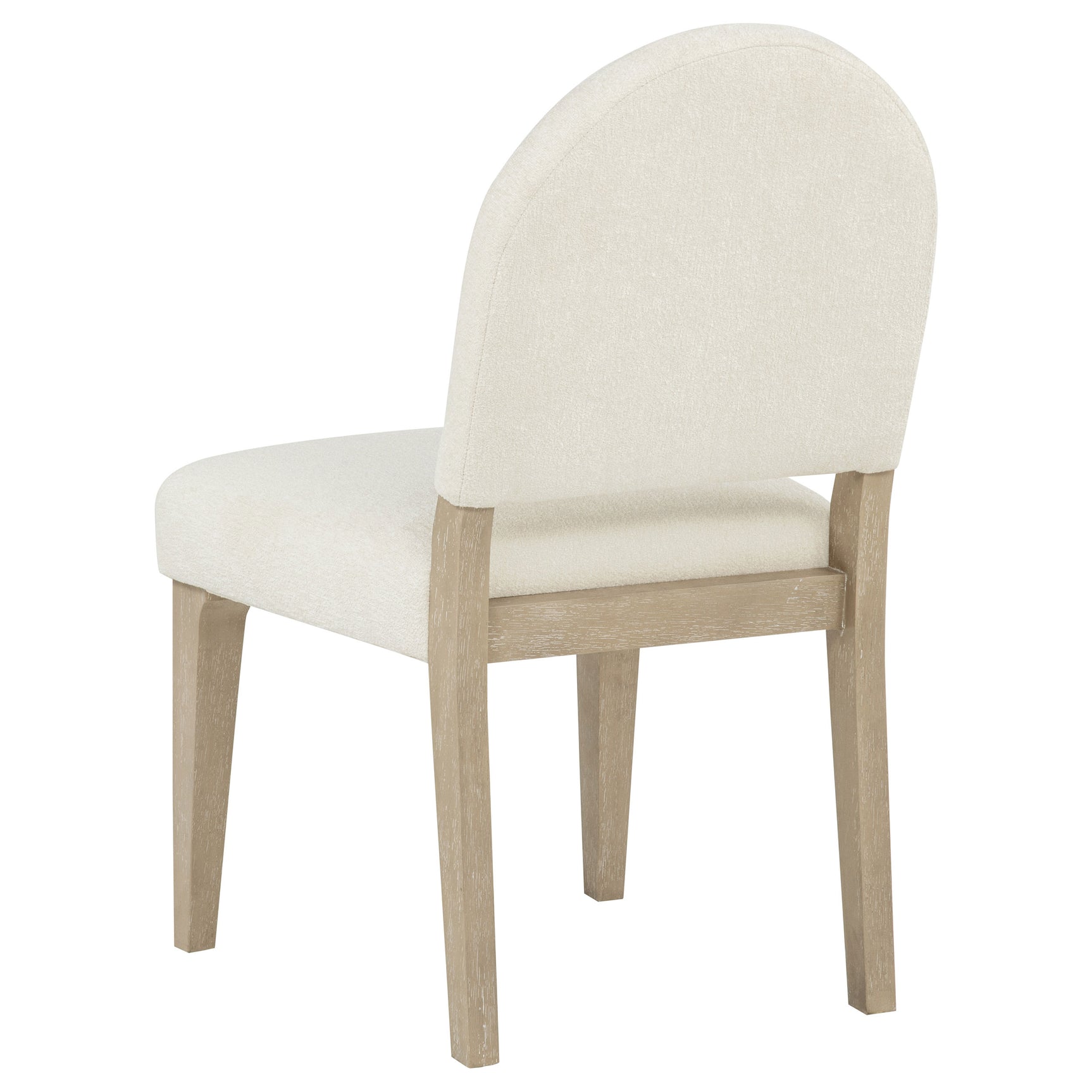 Lucaire Cream Curved High Back Upholstered Dining Chair (Set Of 2) - Ornate Home