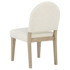Lucaire Cream Curved High Back Upholstered Dining Chair (Set Of 2) - Ornate Home