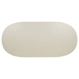 Lucaire Honed Cream 84-inch Cultured Marble Top Dining Table - Ornate Home