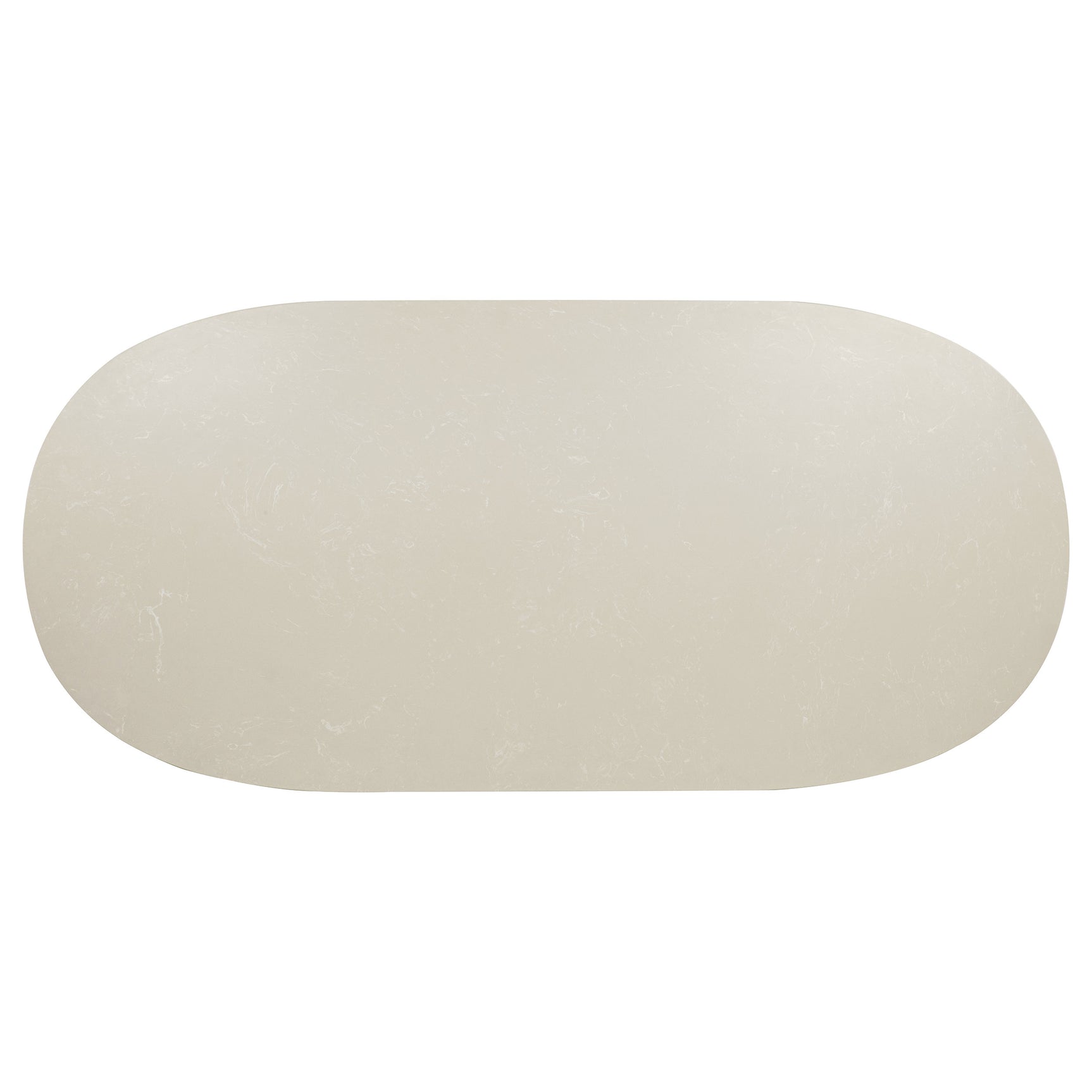 Lucaire Honed Cream 84-inch Cultured Marble Top Dining Table - Ornate Home