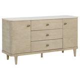 Lucaire Sandstone 2-door 3-drawer Cultured Marble Top Sideboard - Ornate Home