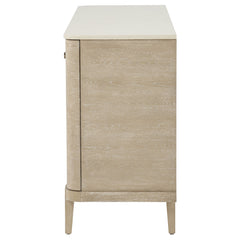 Lucaire Sandstone 2-door 3-drawer Cultured Marble Top Sideboard - Ornate Home