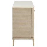 Lucaire Sandstone 2-door 3-drawer Cultured Marble Top Sideboard - Ornate Home