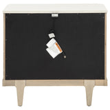 Lucaire Sandstone 3-drawer Nightstand Bedside Table - Ornate Home