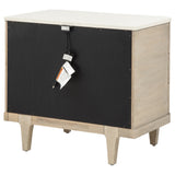 Lucaire Sandstone 3-drawer Nightstand Bedside Table - Ornate Home
