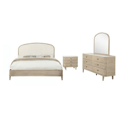 Lucaire Sandstone 4-Piece Queen Bedroom Set - Ornate Home