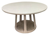 Lucaire Sandstone 54-inch Round Cultured Marble Dining Table - Ornate Home