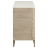 Lucaire Sandstone 6-drawer Dresser Cabinet - Ornate Home