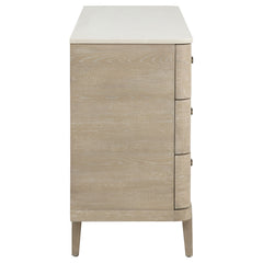 Lucaire Sandstone 6-drawer Dresser Cabinet - Ornate Home