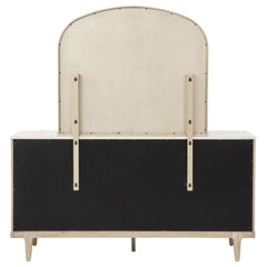 Lucaire Sandstone 6-drawer Dresser Cabinet With Mirror - Ornate Home