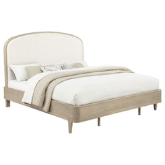 Lucaire Sandstone California King Upholstered Panel Bed - Ornate Home