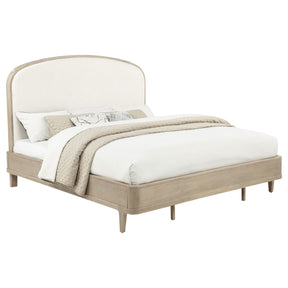 Lucaire Sandstone California King Upholstered Panel Bed - Ornate Home