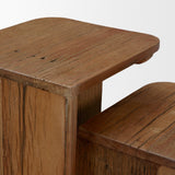 Lucan Mid-Dark Brown Reclaimed Wood Side Tables - Ornate Home
