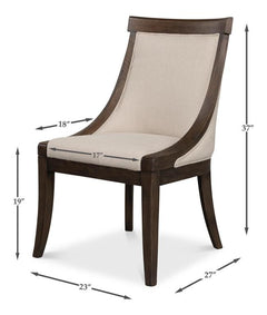 Lucas Beige Side Chair - Ornate Home