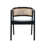 Lucas Black Dining Chair w/ Cane Insert (Set of 2) - Ornate Home
