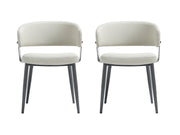 Luce Dining Chair in Oatmeal (set of 2) - Ornate Home