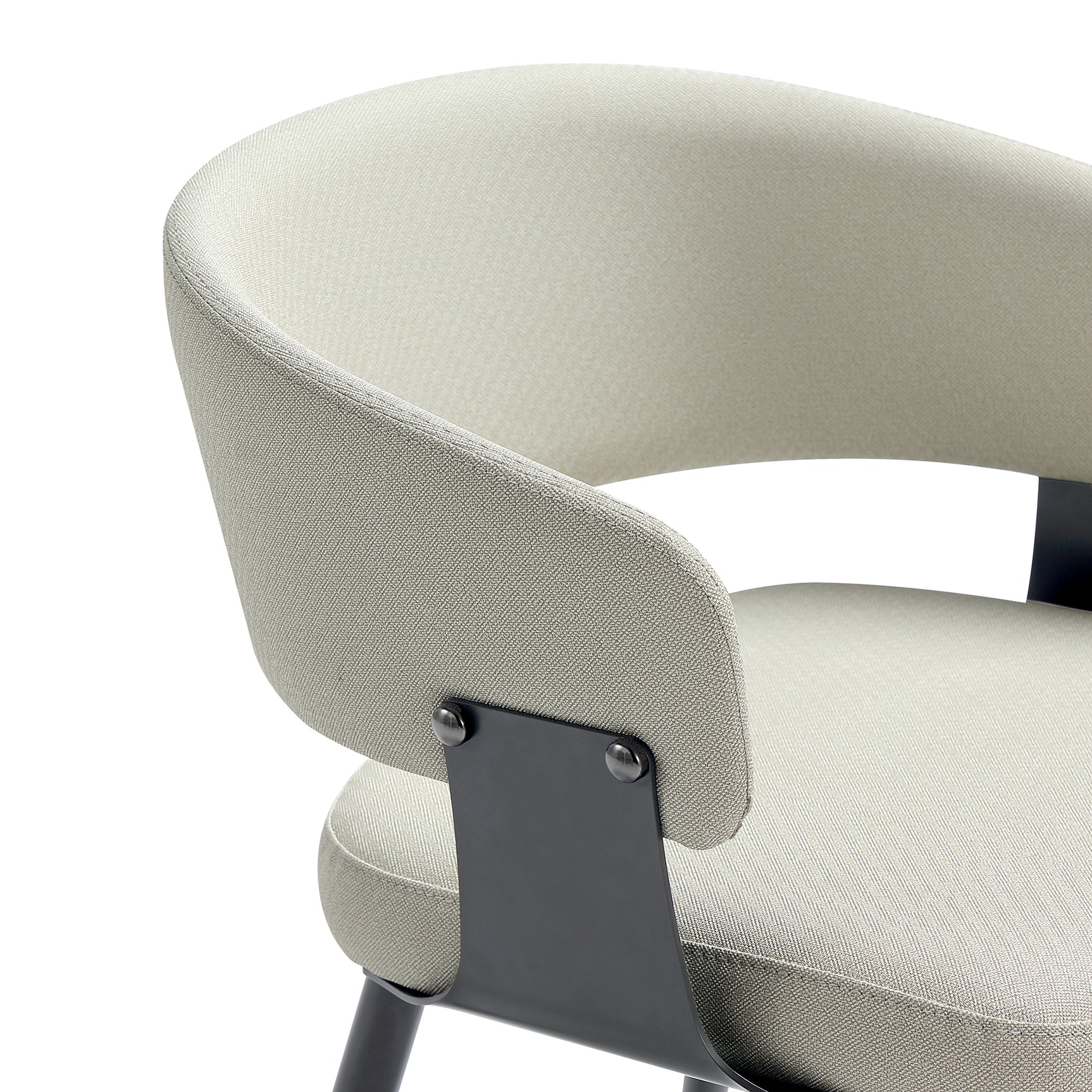 Luce Dining Chair in Oatmeal (set of 2) - Ornate Home