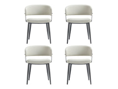 Luce Dining Chair in Oatmeal (set of 4) - Ornate Home