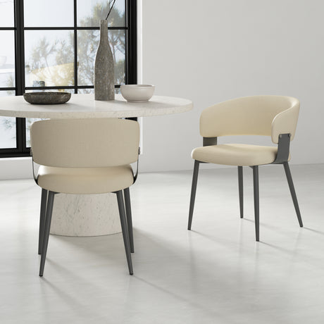 Luce Dining Chair in Sand (set of 2) - Ornate Home