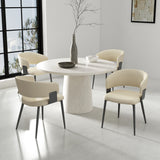 Luce Dining Chair in Sand (set of 4) - Ornate Home