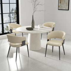 Luce Dining Chair in Sand (set of 4) - Ornate Home