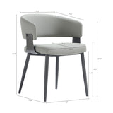 Luce Dining Chair in Stone Grey (set of 2) - Ornate Home