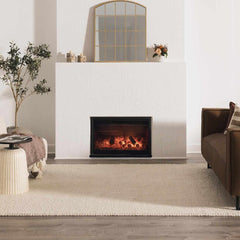 Lucerne Plain Cream Wool Rug LNE-1000 - Ornate Home