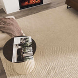 Lucerne Plain Cream Wool Rug LNE-1000 - Ornate Home