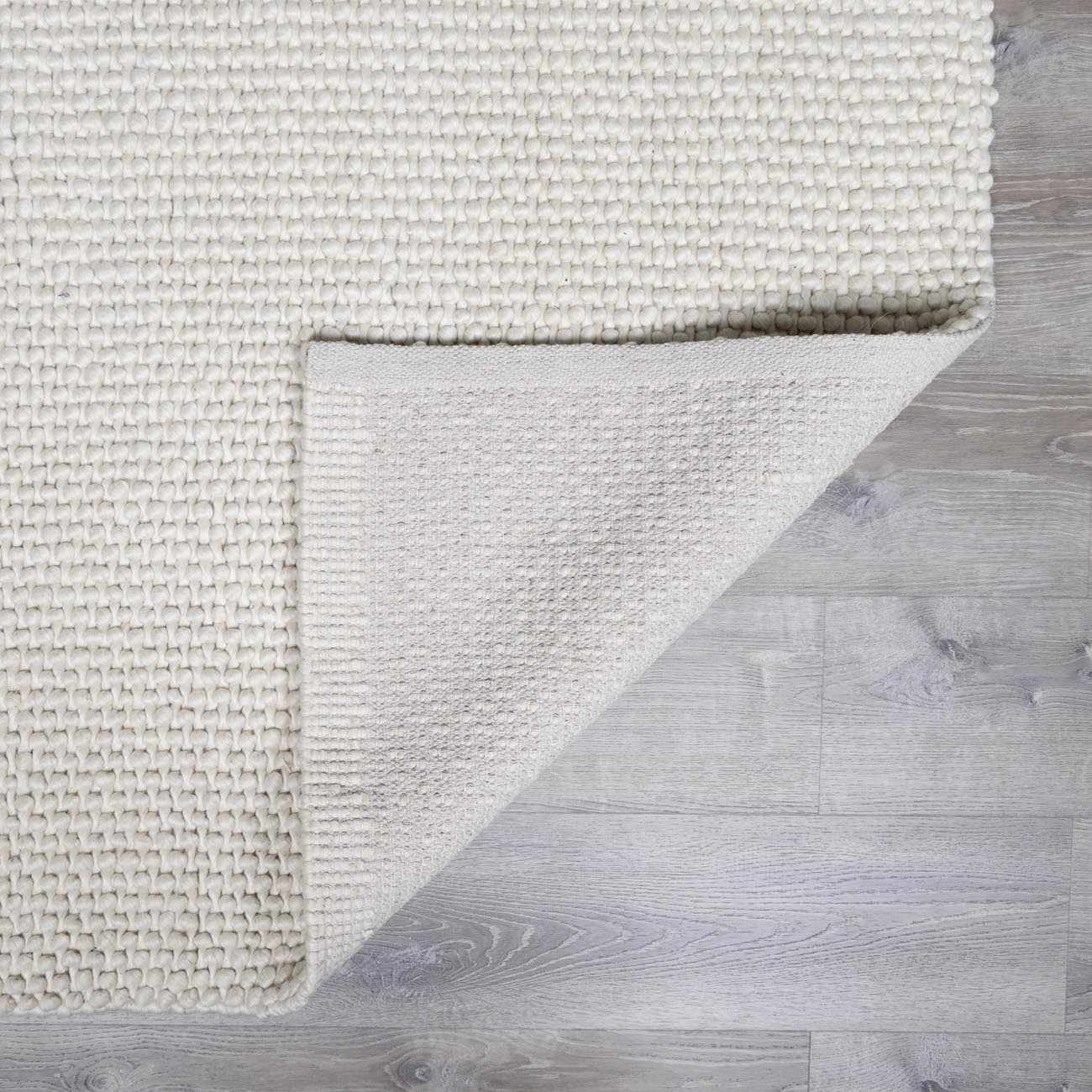 Lucerne Plain Cream Wool Rug LNE-1000 - Ornate Home