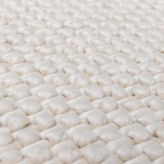 Lucerne Plain Cream Wool Rug LNE-1000 - Ornate Home