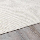Lucerne Plain Cream Wool Rug LNE-1000 - Ornate Home