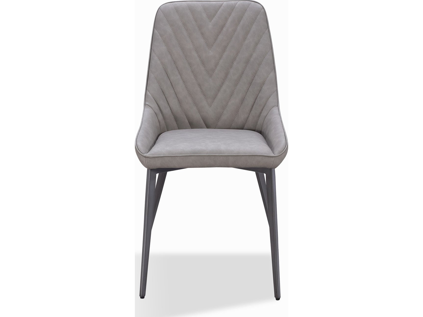 Lucia Anchor Gray/Gunmetal Metal Leg Upholstered Dining Chair - Ornate Home