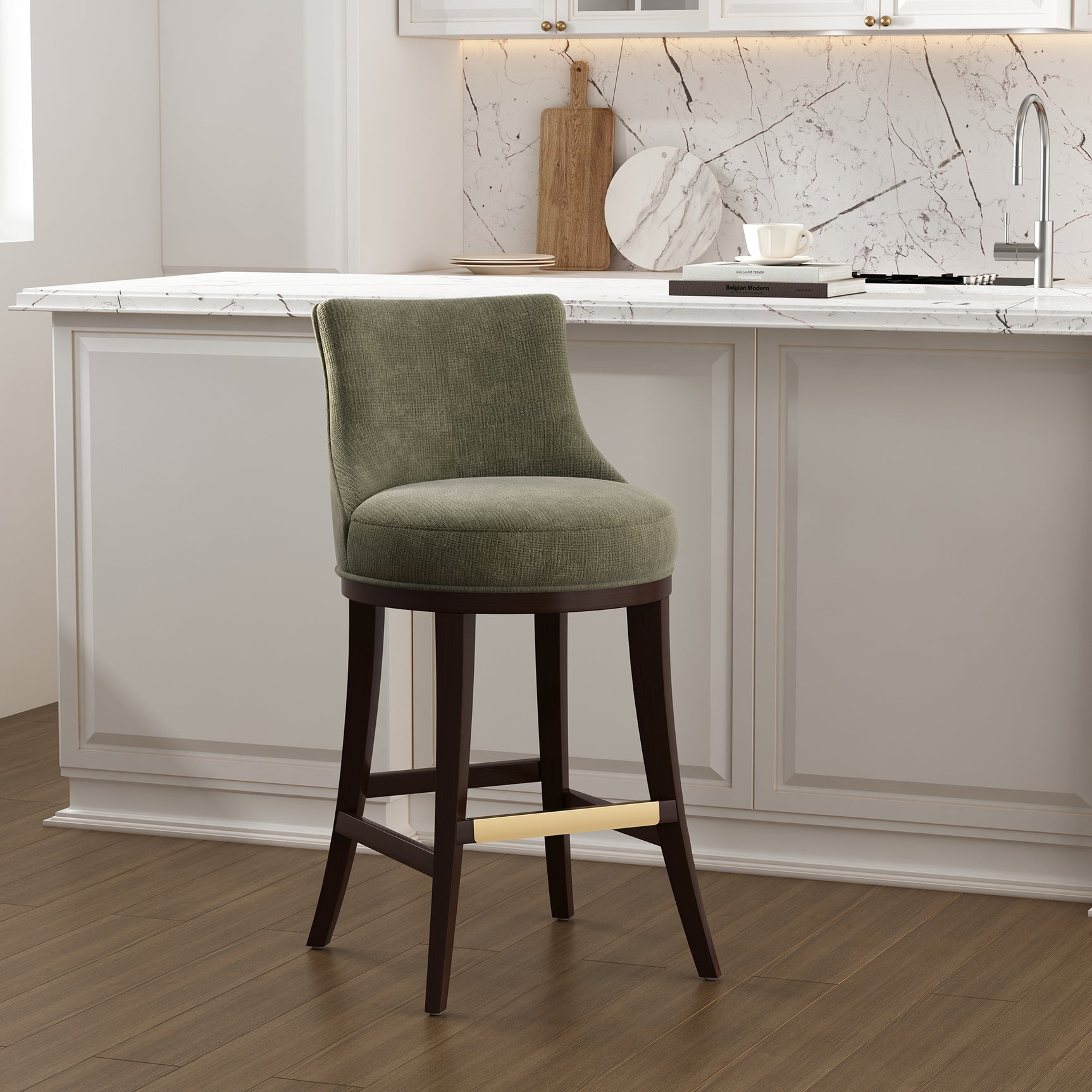 Lucia Barstool in Leaf Green - Ornate Home