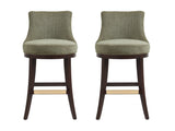 Lucia Barstool in Leaf Green (set of 2) - Ornate Home
