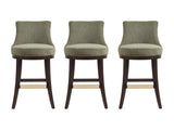 Lucia Barstool in Leaf Green (set of 3) - Ornate Home