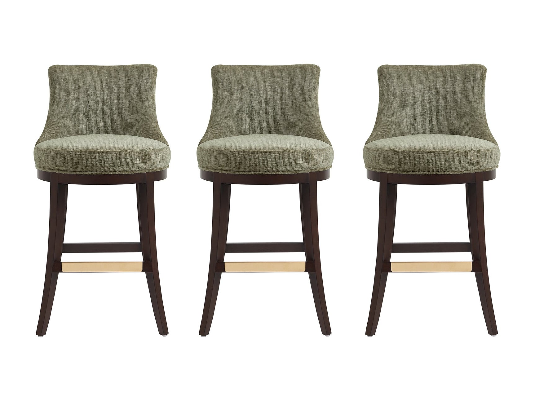 Lucia Barstool in Leaf Green (set of 3) - Ornate Home