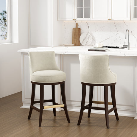 Lucia Barstool in Natural (set of 2) - Ornate Home