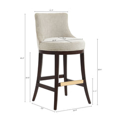 Lucia Barstool in Natural (set of 2) - Ornate Home