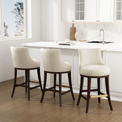 Lucia Barstool in Natural (set of 3) - Ornate Home
