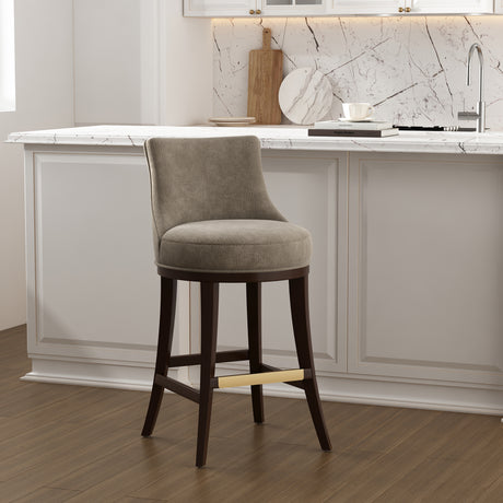 Lucia Barstool in Taupe - Ornate Home