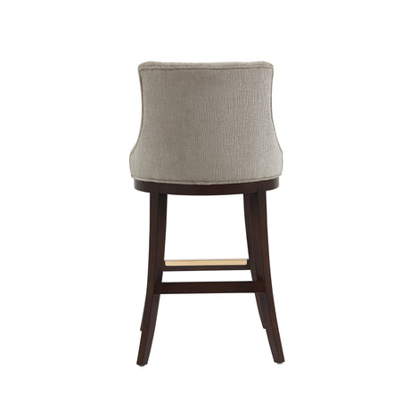 Lucia Barstool in Taupe (set of 2) - Ornate Home