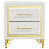 Lucia Beige And White 3-Piece Queen Bedroom Set - Ornate Home