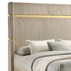Lucia Beige And White 3-Piece Queen Bedroom Set - Ornate Home