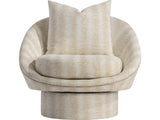 Lucia Beige/Tan Fabric Swivel Chair - Ornate Home